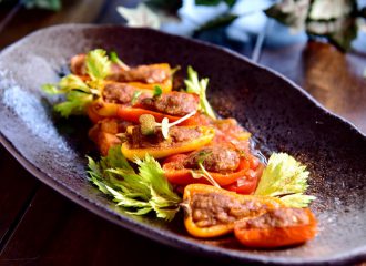 鑲餡豬肉迷你甜椒